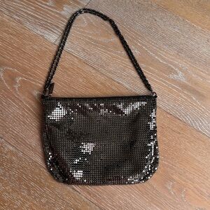 Bebe chain link evening bag